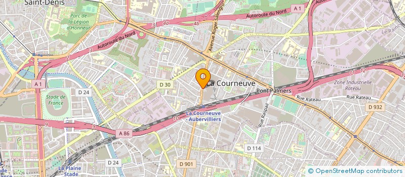 localisation de l'entreprise LE MELANGEUR à LA COURNEUVE