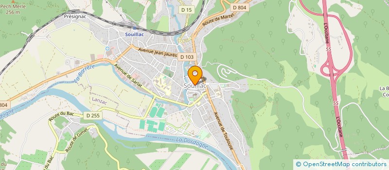 localisation de l'entreprise LE MELBAR  SOUILLAC