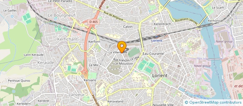localisation de l'entreprise LE MELEDO à LORIENT