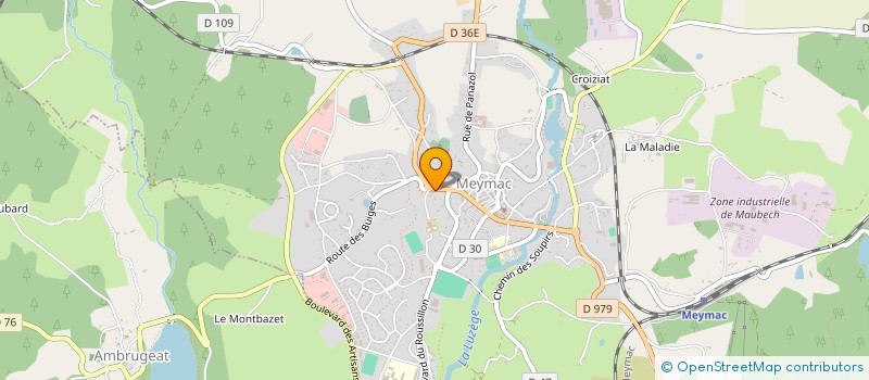 localisation de l'entreprise LE MELEZE  MEYMAC