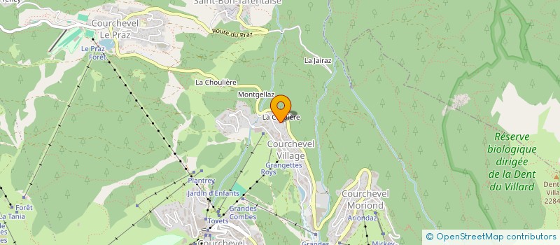 localisation de l'entreprise LE MELEZIN à COURCHEVEL