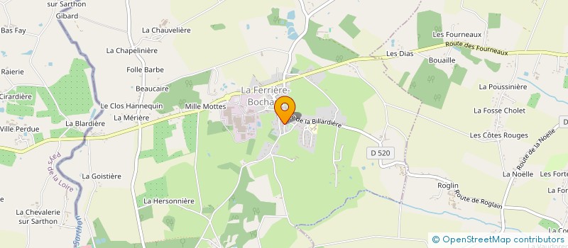 localisation de l'entreprise LE MELIVIER à SAINT-DENIS-SUR-SARTHON