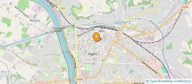 localisation de l'entreprise LE MELROSE à AGEN