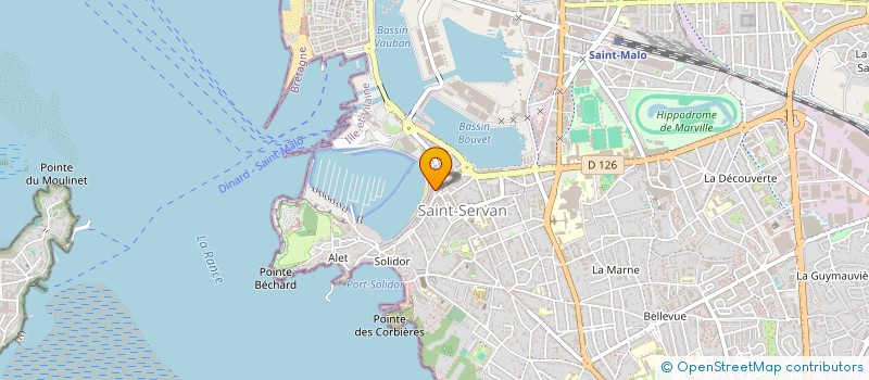 localisation de l'entreprise LE MELTING POT  SAINT-MALO