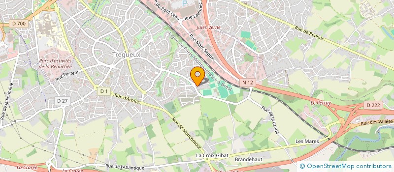 localisation de l'entreprise LE MEN IMMO  TREGUEUX