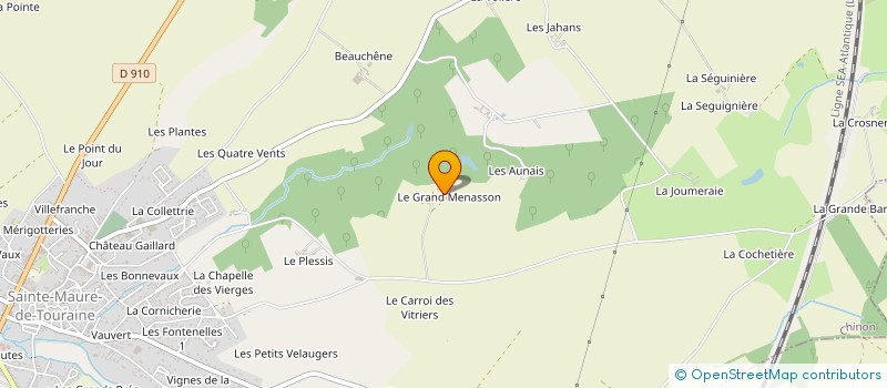 localisation de l'entreprise LE MENASSON  SAINTE-MAURE-DE-TOURAINE