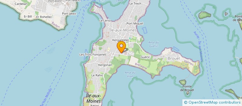 localisation de l'entreprise LE MENE CHRISTOPHE à ILE-AUX-MOINES