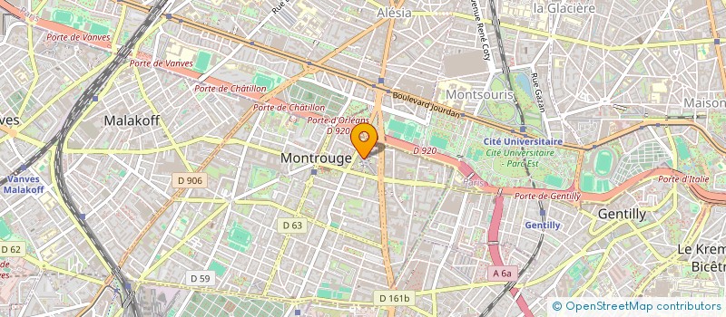 localisation de l'entreprise LE MENEC  MONTROUGE