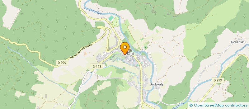 localisation de l'entreprise LE MENESTREL à NANT