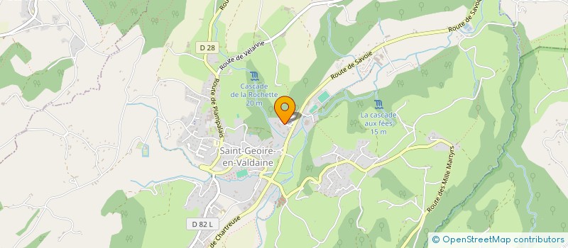 localisation de l'entreprise LE MENESTREL  SAINT-GEOIRE-EN-VALDAINE