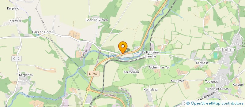 localisation de l'entreprise LE MENESTREL  PLOUNEVEZEL