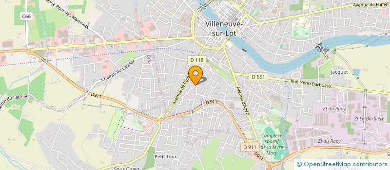 localisation de l'entreprise LE MENESTREL - STUDIO D'ACTEUR  VILLENEUVE-SUR-LOT