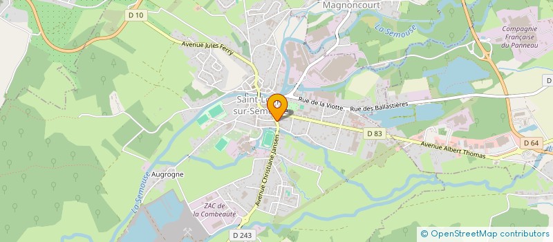 localisation de l'entreprise LE MENGOUB  SAINT-LOUP-SUR-SEMOUSE