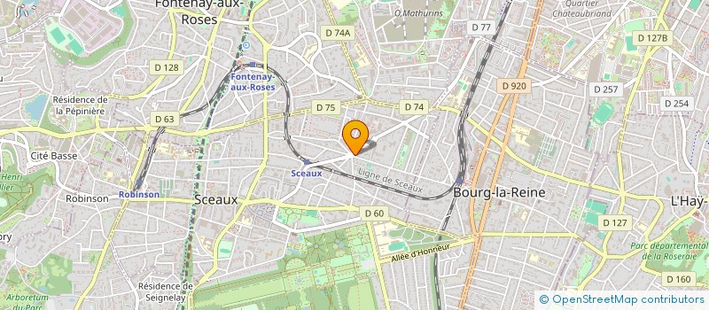 localisation de l'entreprise LE MENHIR I à SCEAUX