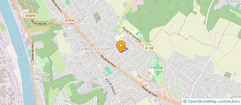 localisation de l'entreprise LE MENILLET  LE MESNIL-ESNARD