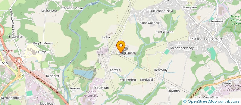 localisation de l'entreprise LE MENN TP à ERGUE GABERIC