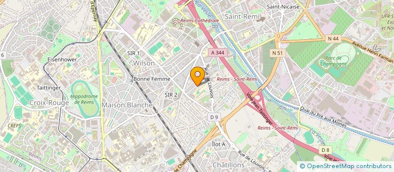 localisation de l'entreprise LE MENU DU JOUR à REIMS