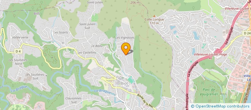localisation de l'entreprise LE MENUISIER à VALLAURIS