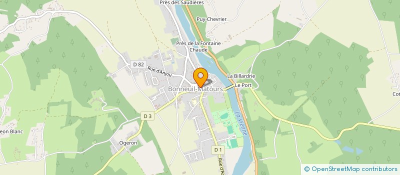 localisation de l'entreprise LE MEPHISTO à BONNEUIL-MATOURS