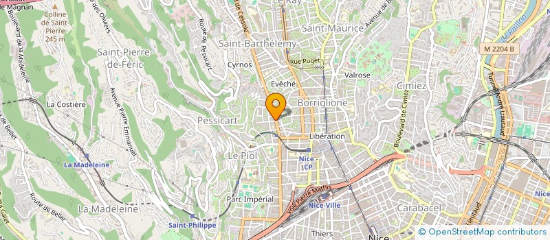 localisation de l'entreprise LE MERANDA à NICE