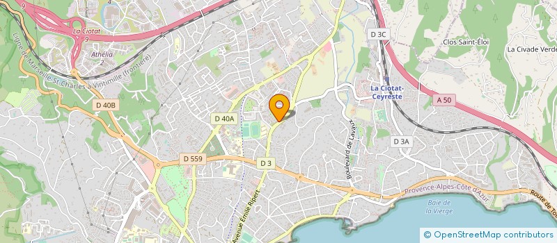 localisation de l'entreprise LE MERCI CORP  LA CIOTAT