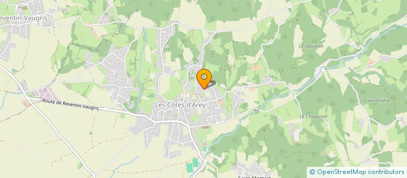 localisation de l'entreprise LE MERCURE  LES COTES-D'AREY