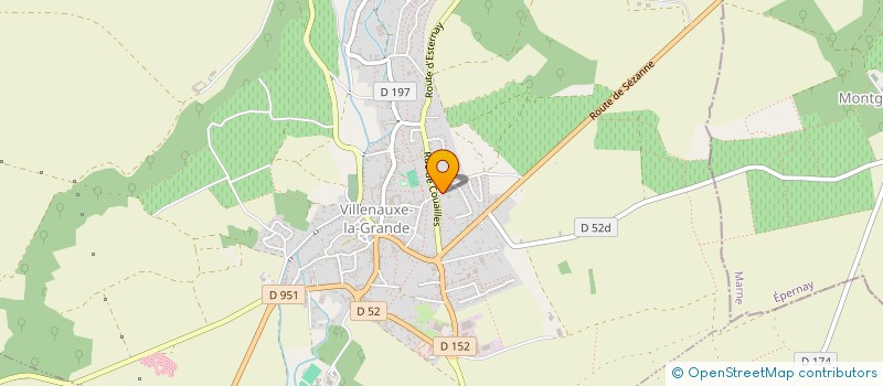 localisation de l'entreprise LE MERGER à VILLENAUXE-LA-GRANDE