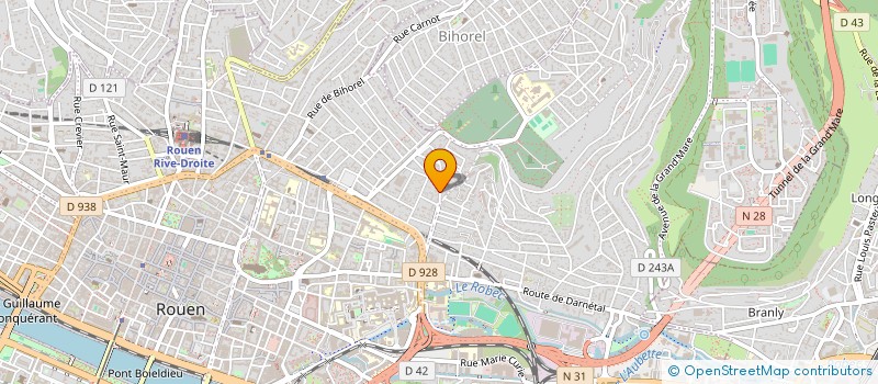 localisation de l'entreprise LE MERIDIEN  ROUEN