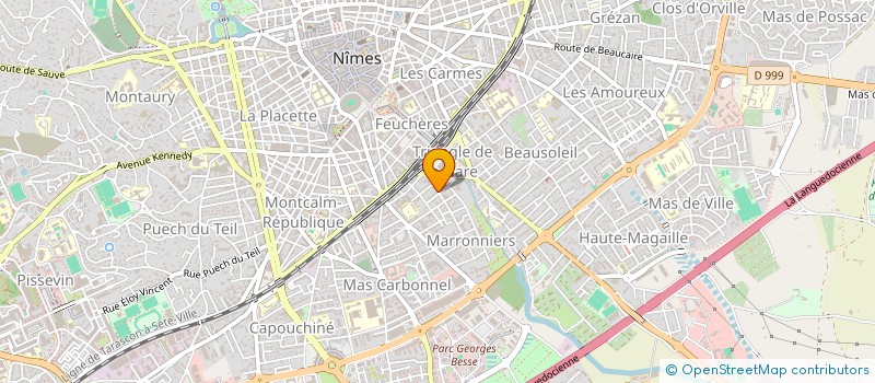 localisation de l'entreprise LE MERIDIEN  NIMES