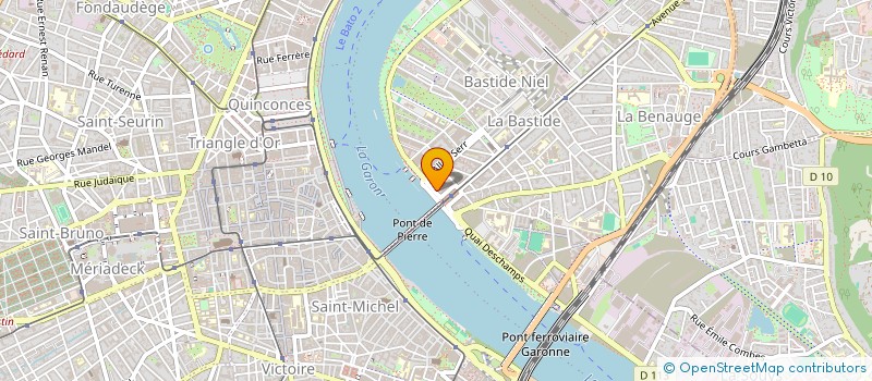 localisation de l'entreprise LE MERIDIEN BORD D'EAUX  BORDEAUX