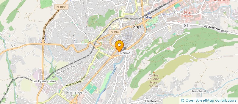 localisation de l'entreprise LE MERIDIONAL  GAP