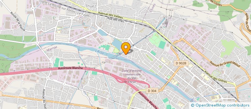 localisation de l'entreprise LE MERIDIONAL  CLUSES