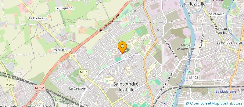 localisation de l'entreprise LE MERIGNIES DE MARQUETTE  MARQUETTE-LEZ-LILLE