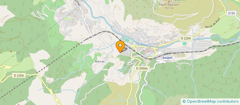 localisation de l'entreprise LE MERLANSON  SOSPEL