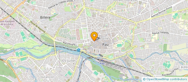 localisation de l'entreprise LE MERLE BLEU à PAU