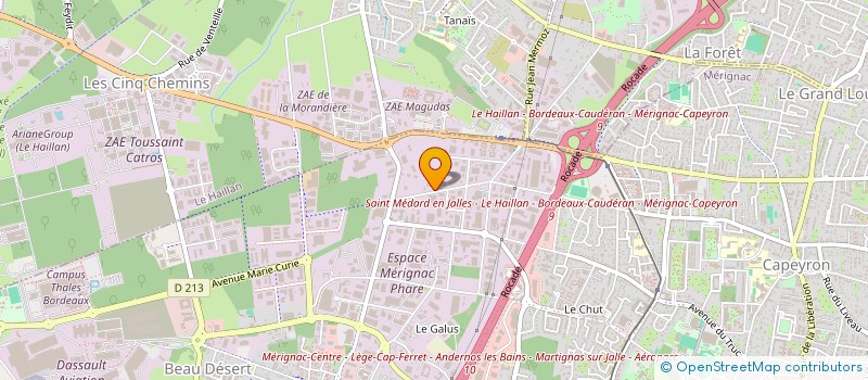 localisation de l'entreprise LE MERLE DELLAS  MERIGNAC