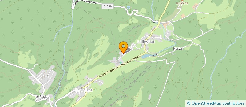 localisation de l'entreprise LE MERLOD  LE POIZAT-LALLEYRIAT