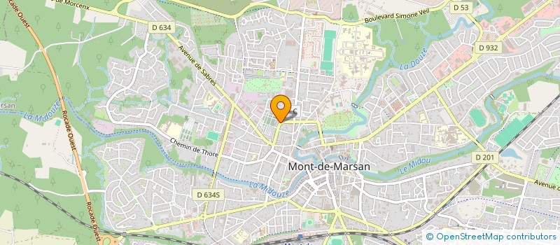 localisation de l'entreprise LE MERVEILLEUX  MONT-DE-MARSAN