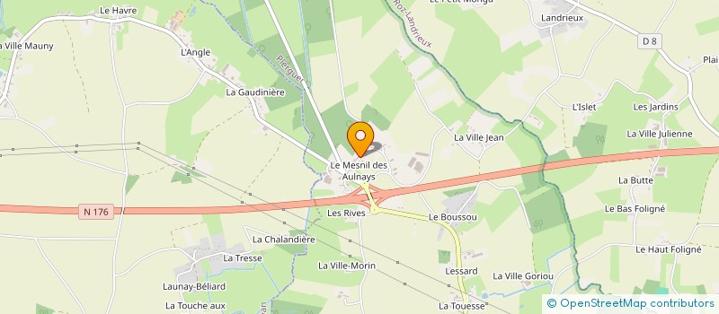 localisation de l'entreprise LE MESNIL DES AULNAYS  PLERGUER