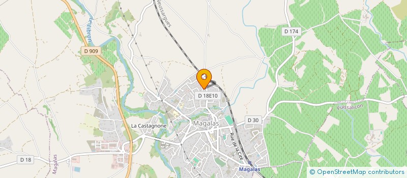 localisation de l'entreprise LE MESSAGER  MAGALAS