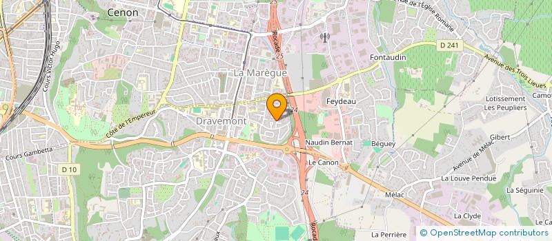 localisation de l'entreprise LE MESSAGER EXPRESS  TALENCE