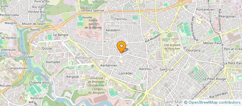 localisation de l'entreprise LE MESTRE GUILLOU à BREST