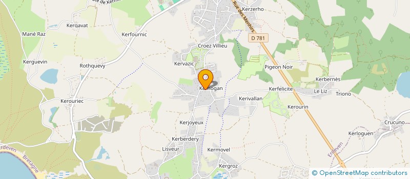 localisation de l'entreprise LE METAYER BERTRAND ET PLUNIAN GILLES  ERDEVEN