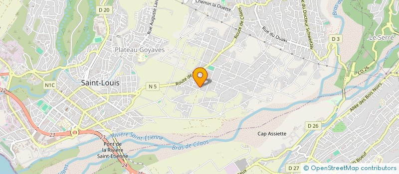 localisation de l'entreprise LE METISSE  SAINT-LOUIS