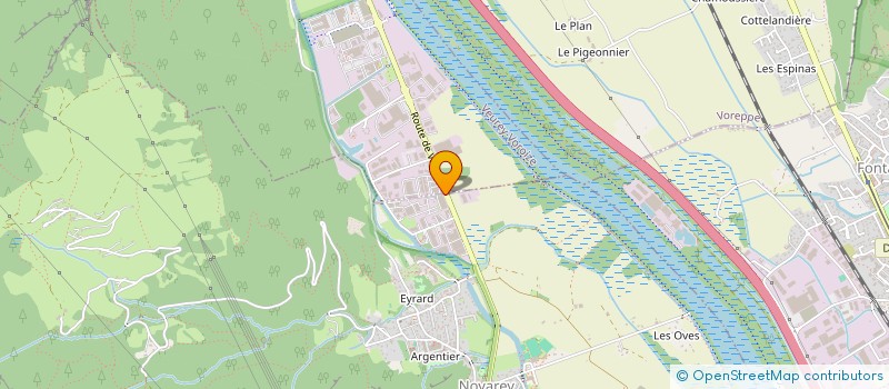 localisation de l'entreprise LE METRAL à NOYAREY