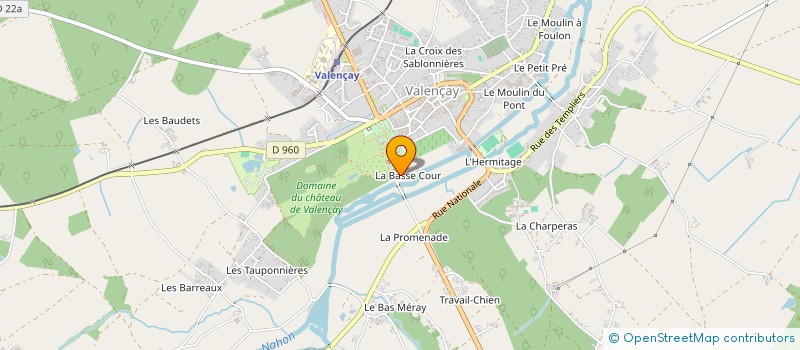 localisation de l'entreprise LE METRE CARRE à VALENCAY