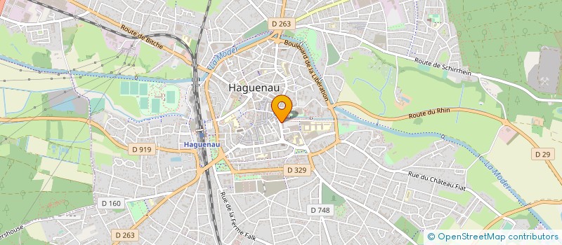localisation de l'entreprise LE METRE DE COUTURE à HAGUENAU