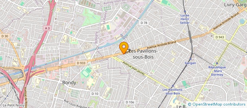 localisation de l'entreprise LE METRO  LES PAVILLONS-SOUS-BOIS