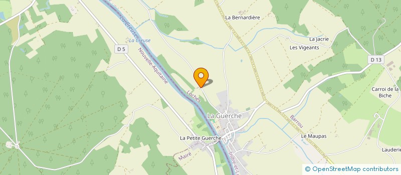 localisation de l'entreprise LE MEUBLE ARTISANAL à LE GRAND-PRESSIGNY