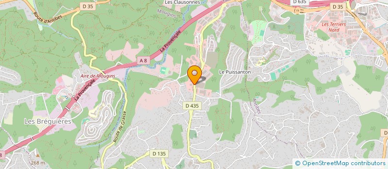 localisation de l'entreprise LE MEUBLE ARTISANAL à VALLAURIS